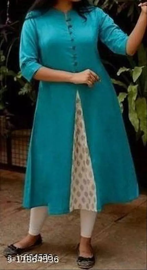 Women's Solid Cotton Kurti