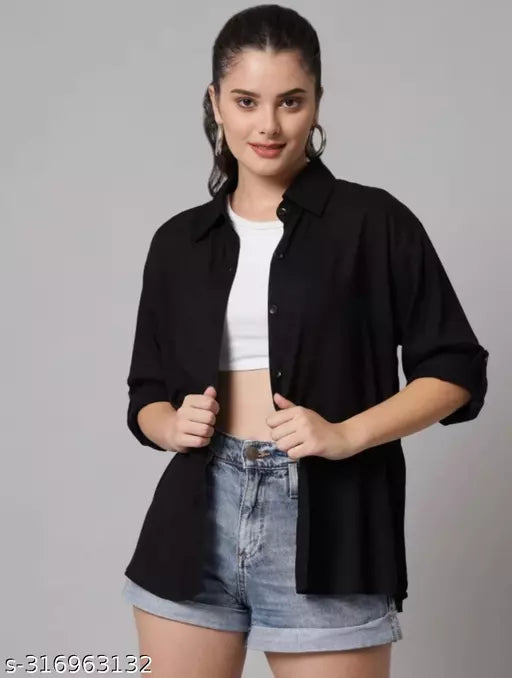 Reyon shirt black