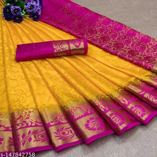 MORPINCH FASHION EMBOSS  SILK SAREE