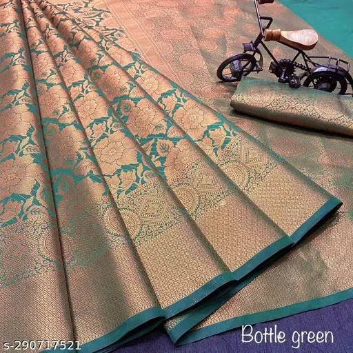 Copper Brocade Kanjivaram