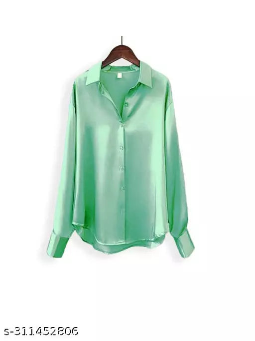 Stylish Trendy Satin Shirt For Girls And Women