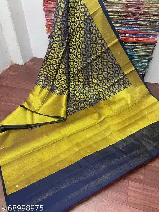 Banarasi Silk Saree With Stone Work