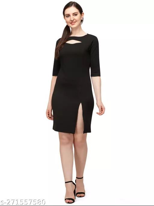 Bodycon Black Dresses For Woman