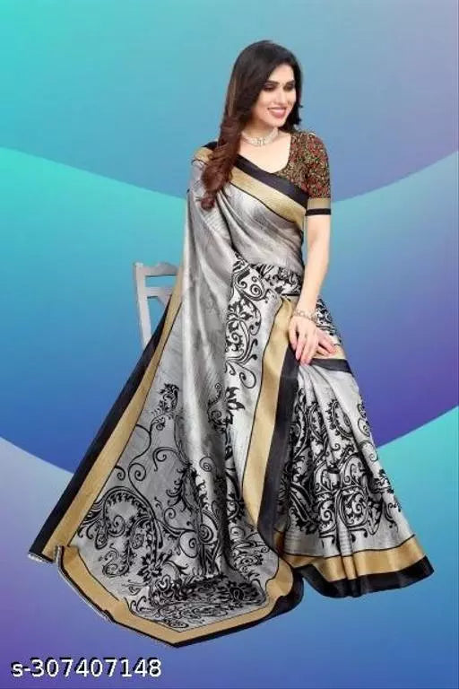 LIGHT WEIGHT LEHARIYA DESIGNER BEST PRICE ( KHADI -ART SILK MIX MATERIAL) SKIN FRIENDLY SAREE WITH UNSTICHED BLOUSE