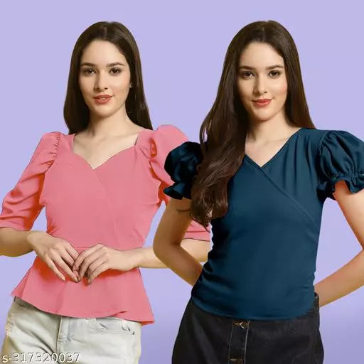 Casual Classic Fashion Forward Women's Top - Pack of 2