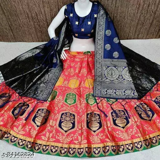 LEHENGHA CHOLI WITH BLOUSE (UN-STITCHED) BY VAIDIK ETHNIC