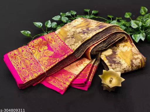 Morpich Fashion  Top Dyed  Banglory Silk Saree