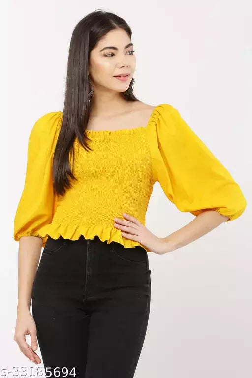 Pretty  Women Cotton Tops & Tunics