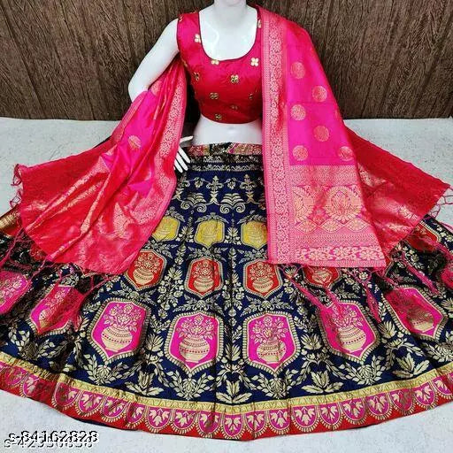 LEHENGHA CHOLI WITH BLOUSE (UN-STITCHED) BY VAIDIK ETHNIC