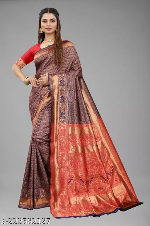 BANARASI SILK SAREE BY VAIDIK ETHNIC