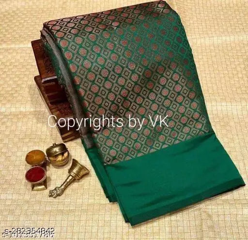 Copper Brocade Saree