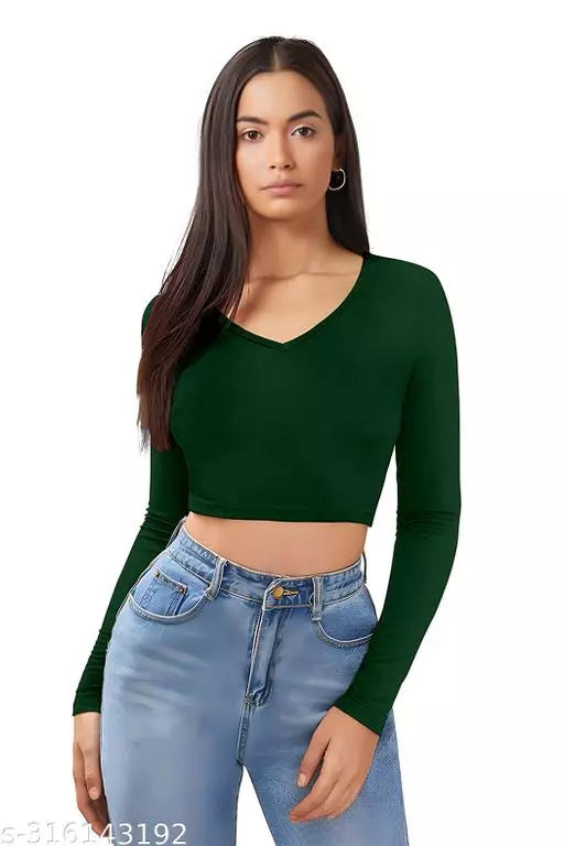 Green CropTop For Woman