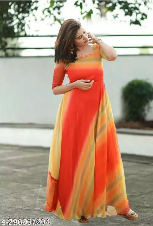 WOMEN PRINTED GOWN