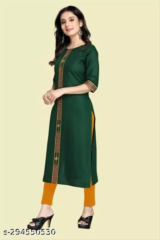QVAZOR Stylish Fancy Trendy Kurti For Women For Party Wedding Festival Functions