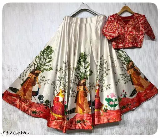 DIGITAL PRINTED BANARASI FANCY LEHENGA
