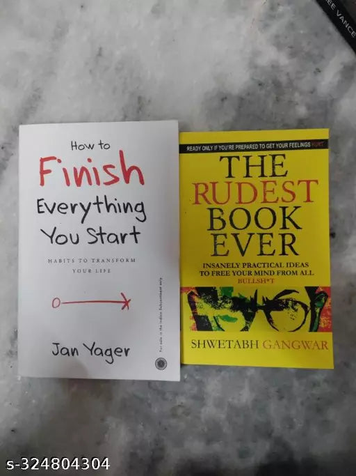 How to finish everything you start + the rudest book ever English paperback