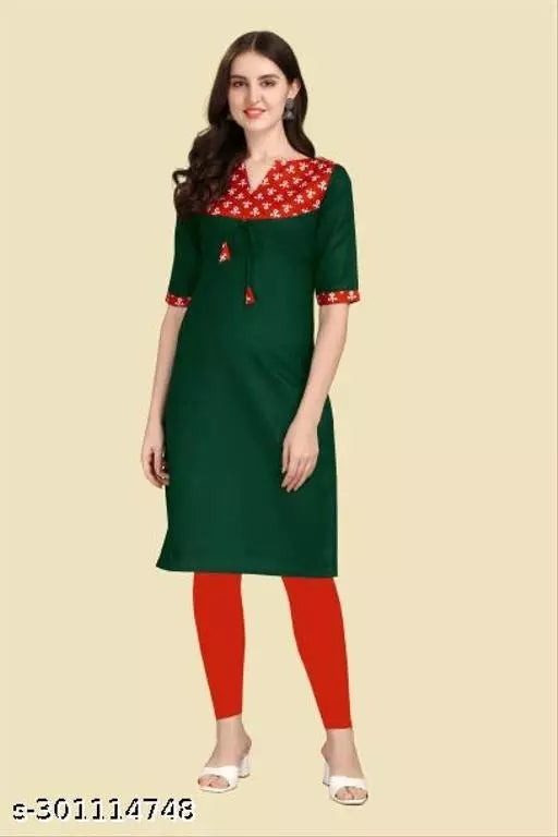QVAZOR Stylish Fancy Trendy Kurti For Women For Party Wedding Festival Functions