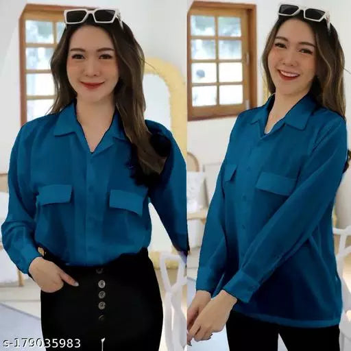 FULL SLEEVE SHIRT WITH FRONT FLAP