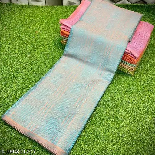Banarasi Pink Zari Brocade Saree