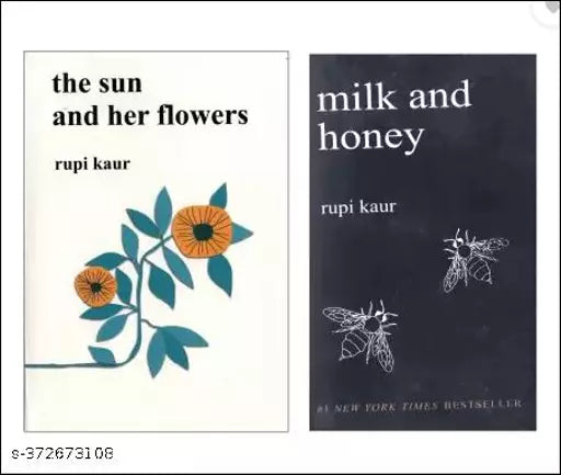 Set Of 2 Books -MILK AND HONEY &THE SUN AND HER FLOWERS (Best Selling Book) (Paperback   Rupi Kaur)
