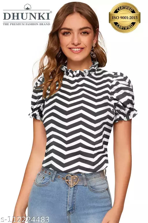 DHUNKI WOMEN'S PRINTED TOP