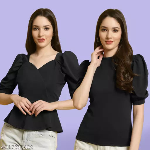 Casual Classic Fashion Forward Women's Top - Pack of 2