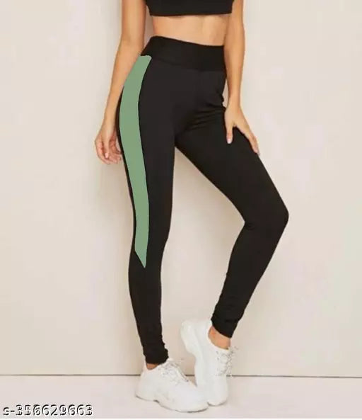 VK TOPS Women's Regular Fit Yoga Pants - Stretchable Sports Tights 