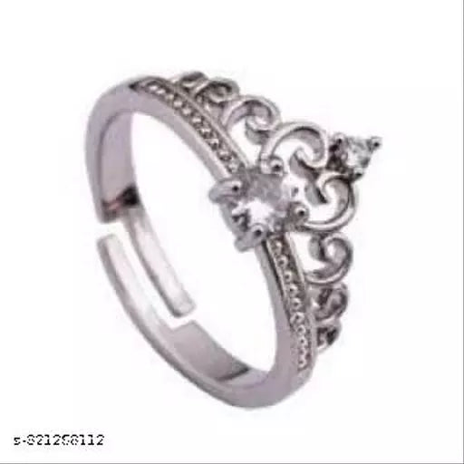 Enchanted Garden: Floral Gemstone Women's Ring for Grils