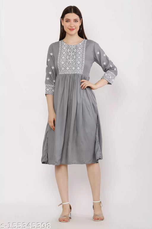 western Embroidered dress