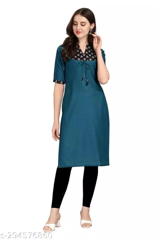 QVAZOR Stylish Fancy Trendy Kurti For Women For Party Wedding Festival Functions