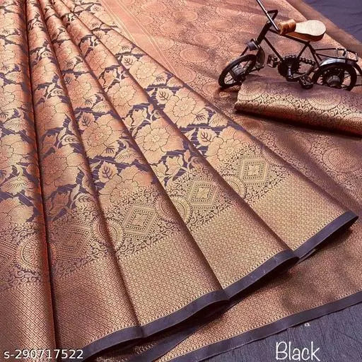 Copper Brocade Kanjivaram