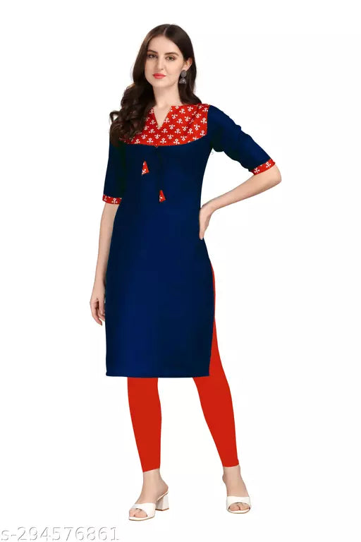 QVAZOR Stylish Fancy Trendy Kurti For Women For Party Wedding Festival Functions