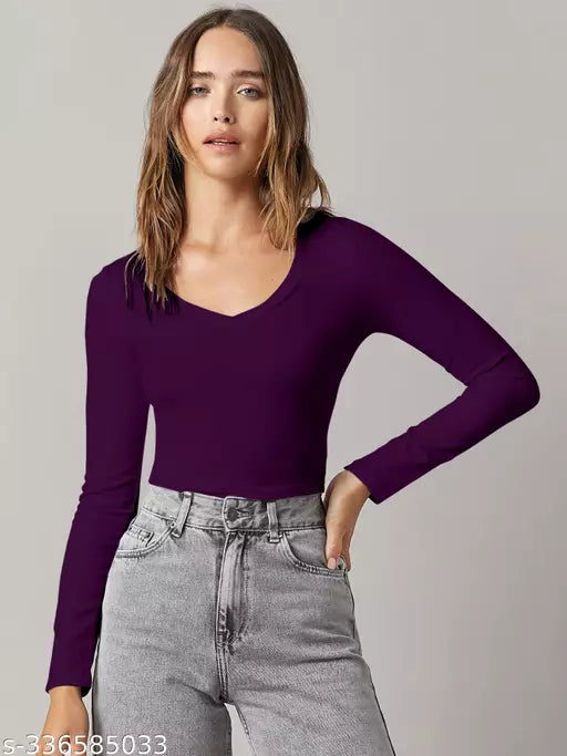 Western Printed V_ Neck Crop Top