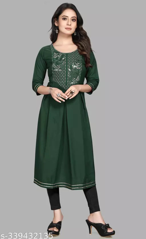 Stylish Women's Sequin Work Kurti - Fashionable and Elegant