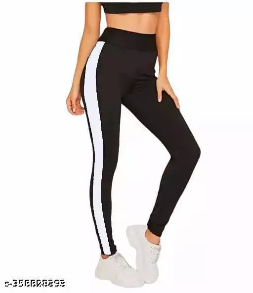 VK TOPS Women's Regular Fit Yoga Pants - Stretchable Sports Tights 