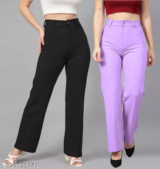 Classic Glamorous Women Women Trousers