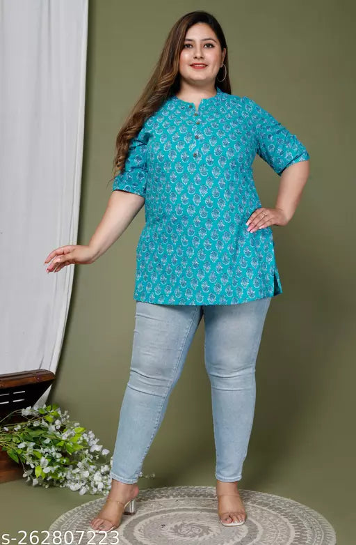 Plus Size-Comfy Fashionista Women Tops & Tunics