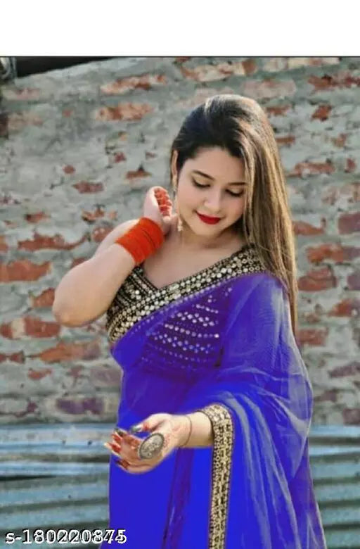 MIRROR 009 FANCY NET SAREES