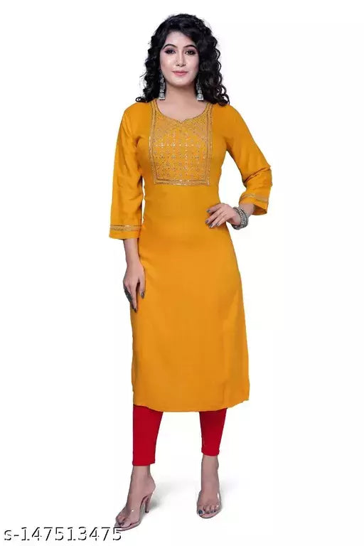 Women's  Rayon slub  Kurti