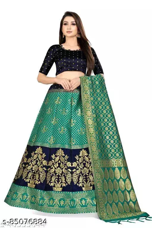 LEHENGA CHOLI WITH BLOUSE (UN-STITCHED) BY VAIDIK ETHNIC