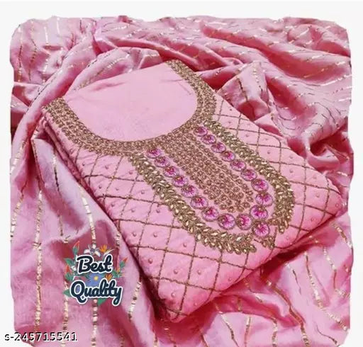 Patiala Suit New Fancy Embroidered Koding Work Salwar Suit And Dress Materials