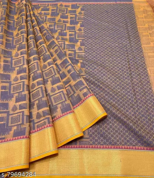 Chanderi Cotton Resham Patola Saree
