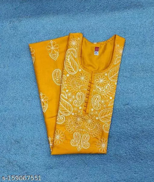Magic Cotton Chikankari Design Kurti.