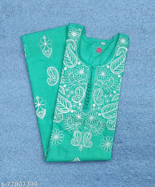 Magic Cotton Handwork Design Kurti.