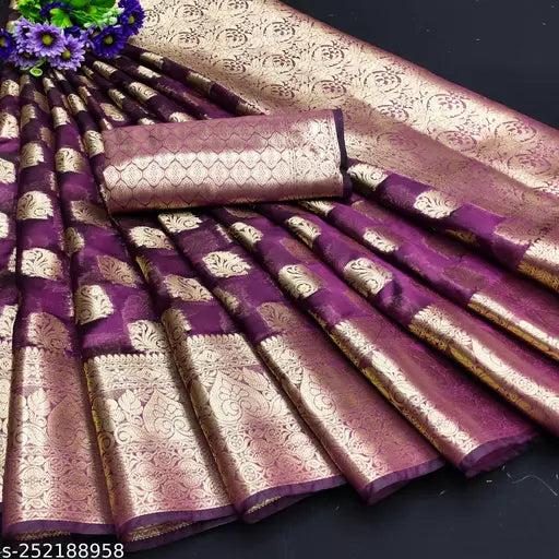 Morpich Fashion Top Dyed Organza Silk Saree