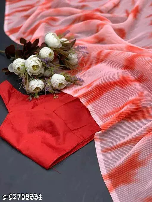 DIGITAL PRINTED GEORGETTE SHIBORI SAREE