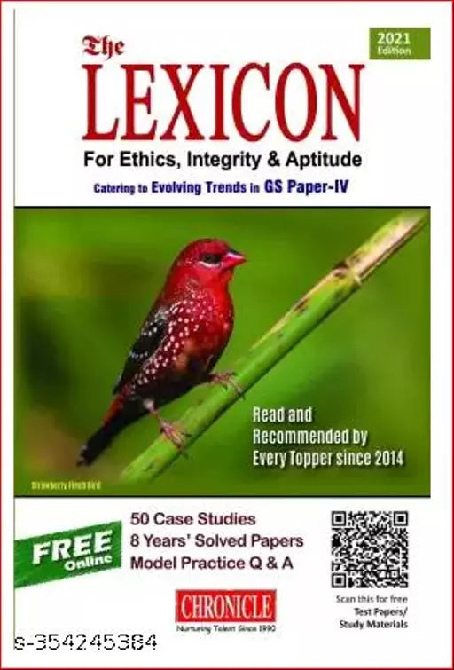 The LEXICON For Ethics  Integrity & Aptitude - 7/e - 2021  (Paperback  Chronicle Team