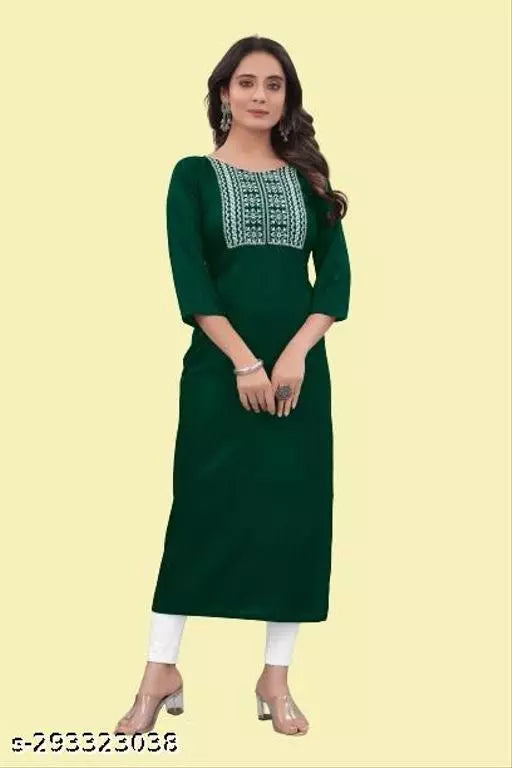QVAZOR Stylish Fancy Trendy Kurti For Women For Party Wedding Festival Functions