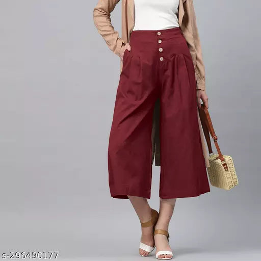 STYLISH COTTON FABRIC COTTON CULLOTTE                                                                      M  32\34              L    36\38              XL       40\42