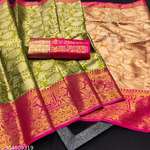 Morpich Fashion  Top Dyed  Banglory Silk Saree